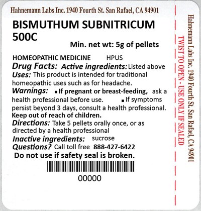 Bismuthum Subnitricum 500c 5g (Bismuthum Subnitricum 500c 5g)